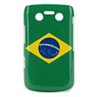 Protective Brazil Flag Pattern Case for Blackberry 9700