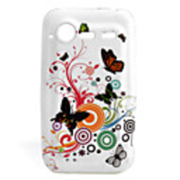 Protective Butterfly Patterned Case for HTC S710E G11 (White)