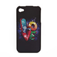 Protective Cartoon Case for iPhone 4 (Blue)