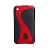 Protective Case Cover for iPhone (Black Red)