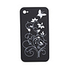 Protective Case for iPhone 4 (Flower/Black)