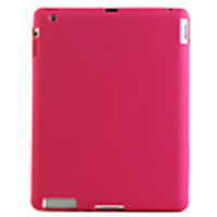 Protective Chocolate Beans Silica gel Case Skin Cover for Apple iPad 2(Pink)