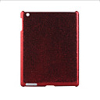 Protective Circle Pattern Hard Plastic Back Case for iPad2 Red