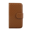 Protective Crust PU Leather Case for iPhone 4 Brown