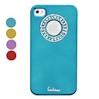 Protective Electroplated Diamond Circle Design Back Case for iPhone 4 / 4S