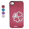 Protective Electroplated Diamond Four Leaf Clover Design Back Case for iPhone 4 / 4S