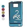 Protective Electroplated Diamond Swan Design Back Case for Samsung i9100
