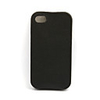 Protective Flip PU Leather Case for iPhone 4 (Black)