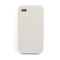 Protective Flip PU Leather Case for iPhone 4 (White)