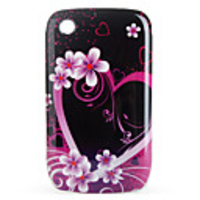 Protective Flowers Pattern Case for Blackberry 8520,  8530,  9300,  9330