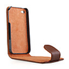 Protective Foldable Leather Case for iPhone 4 Brown