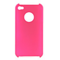 Protective Hard Case for iPhone 4 - Peach Red