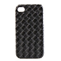 Protective Hard Case for iPhone4 with Leather on Double Sides(Random Color)