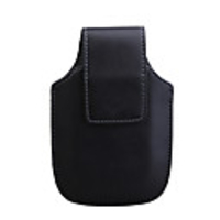 Protective Leather Flip-Open Case With Belt Clip for Blackberry 8300(Black)
