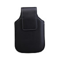Protective Leather Flip-Open Case With Belt Clip for Blackberry 9500(Black)