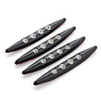 Protective LED Door Guards (Black,  4-Pack)