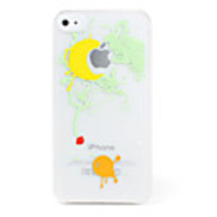 Protective luminous PVC Case For iPhone 4(Moon)
