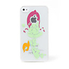 Protective luminous PVC Case For iPhone 4(Red Hair)