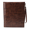 Protective Marble Pattern PU Leather Bag for Apple iPad - Brown