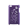 Protective Plastic Back Case with Butterfly Pattern for iPhone 4 Purple