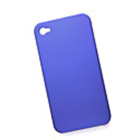 Protective Plastic Case for iPhone 4 (Blue)