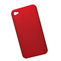 Protective Plastic Case for iPhone 4 (Red)
