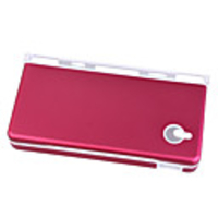 Protective Plastic Case with Aluminum Cover for Nintendo DSi (Red)