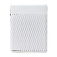 Protective Plastic Net Case for Apple iPad2 - White