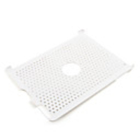 Protective Plastic Net Case for Apple iPad2 - White