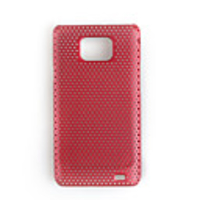 Protective Plastic Net Case for Samsung Galaxy S2 and i9100 - Red