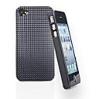 Protective Plastic Plating Backside Case for iPhone 4 Black