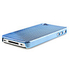 Protective Plastic Plating Backside Case for iPhone 4 Blue