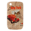 Protective Polycarbonate Case for Blackberry 8520 and 8530 (New York Car)