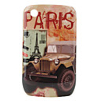 Protective Polycarbonate Case for Blackberry 8520 and 8530 (Paris Car)