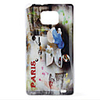 Protective Polycarbonate Case for Samsung i9100 (White Motorcycle)