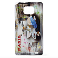 Protective Polycarbonate Case for Samsung i9100 (White Motorcycle)