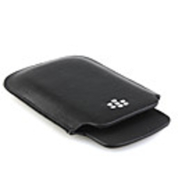 Protective PU Leather Case for Blackberry 9800 Black