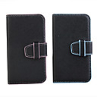 Protective PU Leather Case for iPhone 4 Blue