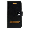 Protective PU Leather Case for iPhone 4 with Protection Film (Black)
