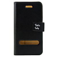 Protective PU Leather Case for iPhone 4 with Protection Film (Black)