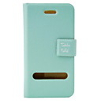 Protective PU Leather Case for iPhone 4 with Protection Film (Blue)