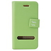 Protective PU Leather Case for iPhone 4 with Protection Film (Green)