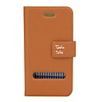 Protective PU Leather Case for iPhone 4 with Protection Film (Orange)
