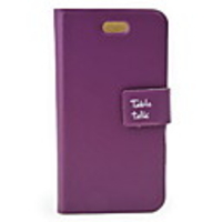 Protective PU Leather Case for iPhone 4 with Protection Film (Purple)