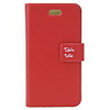 Protective PU Leather Case for iPhone 4 with Protection Film (Red)