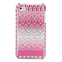 Protective PVC Case with Crystals Cover for iPhone 4,  4S