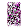 Protective PVC Case with Crystals Cover for iPhone 4,  4S (Purple)