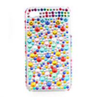 Protective PVC Case with Jewel Cover for IPhone