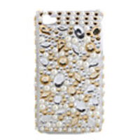 Protective PVC Case with Jewel Cover for IPhone4