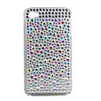 Protective PVC Case with Jewel Cover for IPhone4